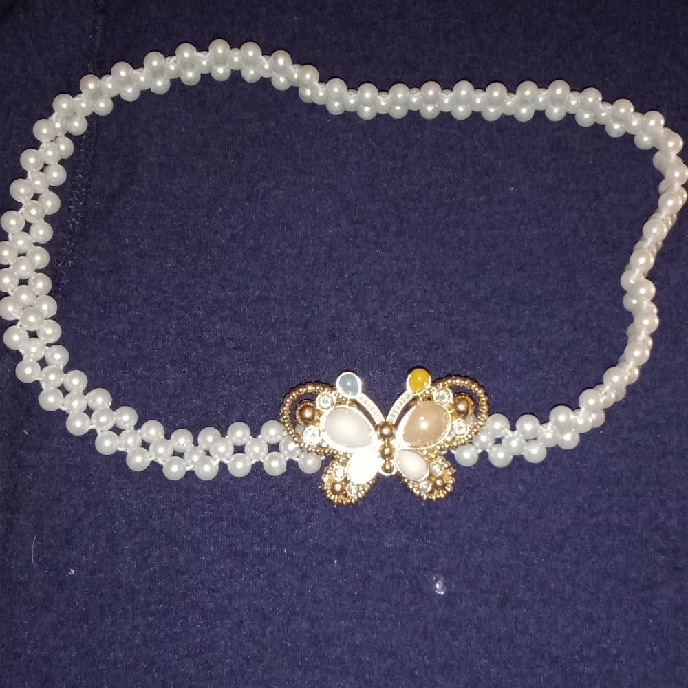 Butterfly 🦋 Faux Pearl Belt For Women Dresses Blouses Wedding Bridal